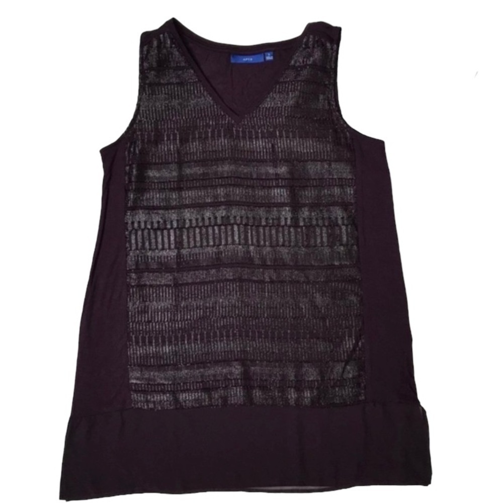 New with tag Apt. 9 v-neck sleeveless tunic size Small women NWT sleeveless
